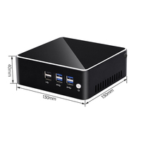 ZOOMWIN komputer mikro PC I7 4500U I5 4200U I3 4005U Win10/11 komputer mikro X86 6 * USB MSATA penyimpanan HD VGA tampilan Desktop PC