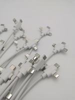 Kabel USB 3-in-1 Tipe C Micro USB Nylon 5A Pengisian Cepat Pelindung Anyaman, Harga Pabrik Murah Kualitas Terbaik untuk Ponsel Android