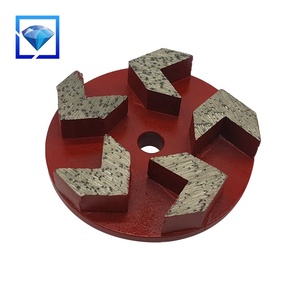 Disque de meulage diamanté 3 pouces 5 flèches avec 3 trous pour meuleuse à béton CPS Disque de meulage diamanté pour sol en béton - Product Image 3