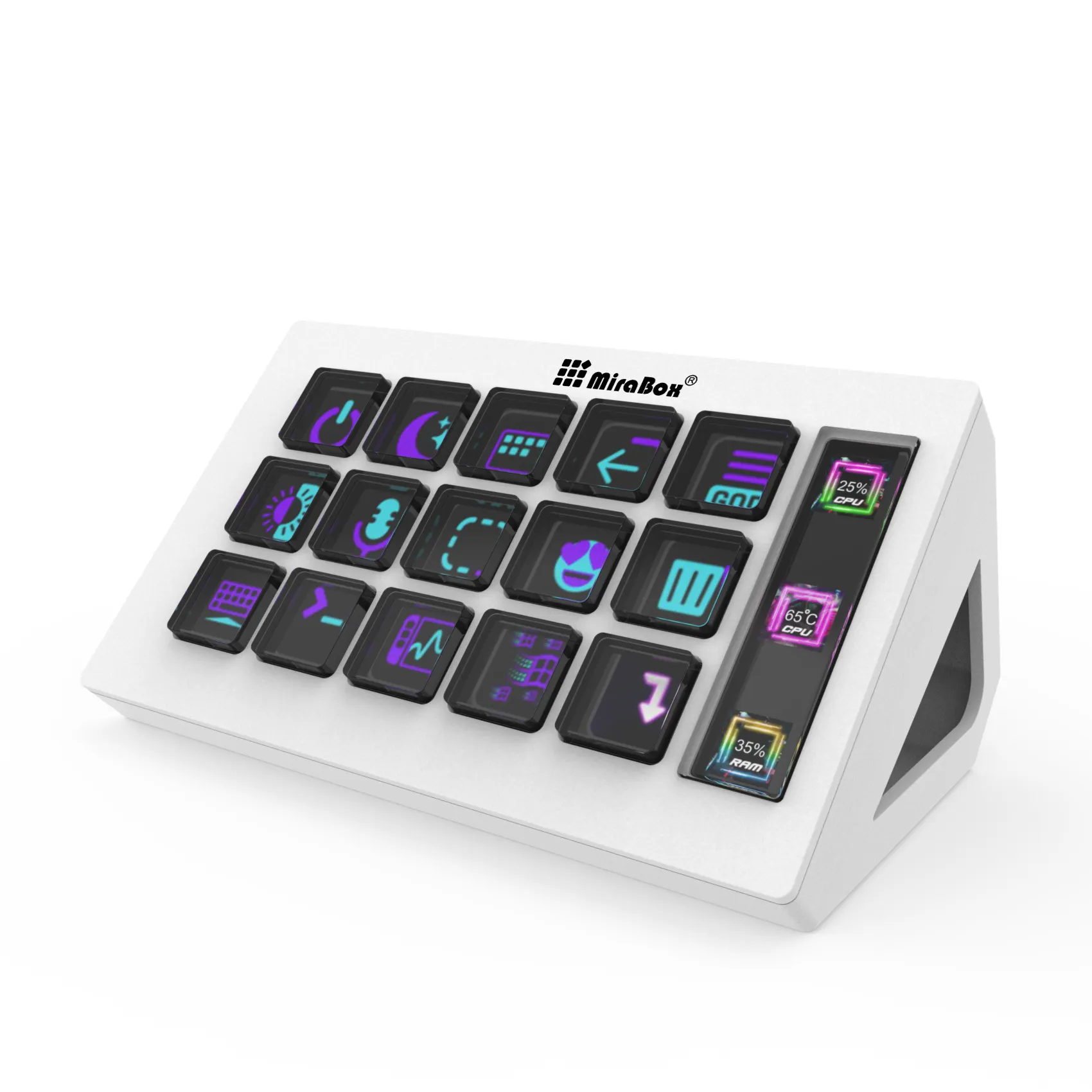 Produit breveté Touches LCD Contrôleur de bureau Stream Deck Clavier Compagnon Macropad pour Gamer Editor