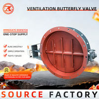 Vanne papillon de ventilation électrique/pneumatique Zhengkang 380V, à lamelles réglables pour la régulation du volume d'air, en acier inoxydable au carbone