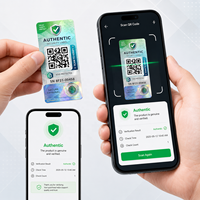 Etiqueta de Seguridad Personalizada para Protección de Marca con Código QR, Holograma y Evidencia de Manipulación VOID