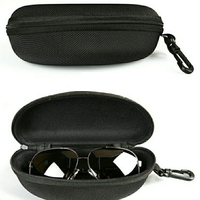 Étui à lunettes personnalisé en EVA, étui rigide pour lunettes, fermeture éclair, étui de protection pour lunettes, étui de voyage portable avec clip mousqueton