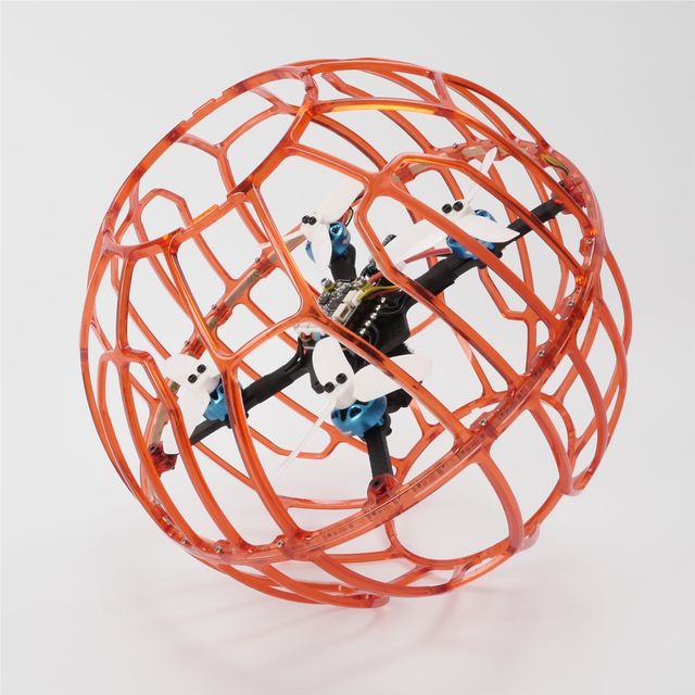12+ 2.4G 200 Grams Drone Ball Backpack Hugging Soccer Brush Motor Bubble 3D View Mode Hand Control for Beginners Without Camera
