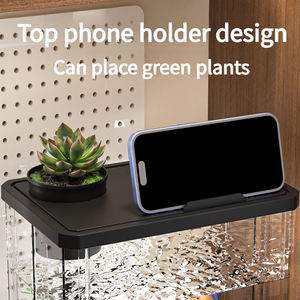 Vendita calda all'ingrosso Smart piccola decorazione per la casa Betta <span class=keywords><strong>acquario</strong></span> piccola casa Desktop piccolo <span class=keywords><strong>acquario</strong></span> <span class=keywords><strong>acquario</strong></span> acrilico serbatoio - Product Image 4