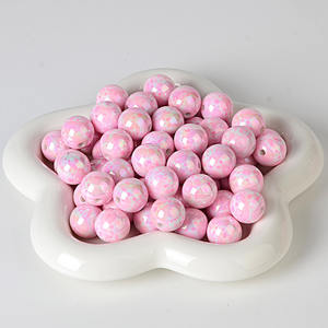 16mm Acrylic Paisley Walnut Flower Straight-Hole Mixed <b>Color</b> Fashionable DIY Handmade <b>Beading</b> Pen Mobile Phone Chain Accessory - Product Image 6