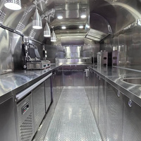 Carrito Móvil para Exteriores, Barra Móvil para Hot Dogs, Postres, Café, Helados, Refrescos, Camión de Comida Rápida, Remolques para Crepas, Totalmente Equipados