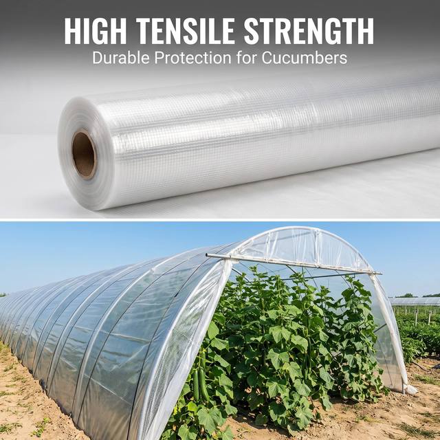 PO PE Agricultural Greenhouse Plastic Film UV Resistant Anti-Drip Anti-Fog Self-Cleaning 5-Year Life Cutting Service 7-Layer