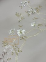 Papier peint personnalisé haut de gamme SUNGPU, broderie florale murale, branche de magnolia, peinture à la main, design d'intérieur de villa