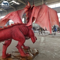 Parc 3D modèle extérieur dinosaure artificiel Animatronic Dragon pour parc à thème