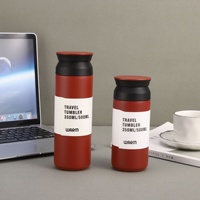Tasse thermos en acier inoxydable à double couche transfrontalière avec élément sous vide Tasse à eau portable pour café pour couvercle de cadeaux d'affaires