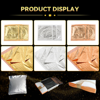 16x16cm 10000 feuilles italiennes imitation feuille d'or feuille d'or feuille d'or feuille d'argent pour plafond meubles cadre photo déco