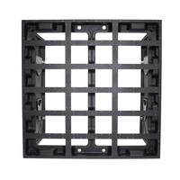 Armoire d'affichage LED étanche en aluminium moulé sous pression 960x960mm pour intérieur et extérieur, écran P5 P6 P8 P10, boîtier LED extérieur fin et vide