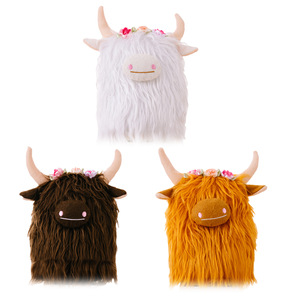 Decoraciones Navideñas Más Vendidas, Peluche de Vaca de las Tierras Altas Escocesas, Muñeco Artificial para Niños - Product Image 5