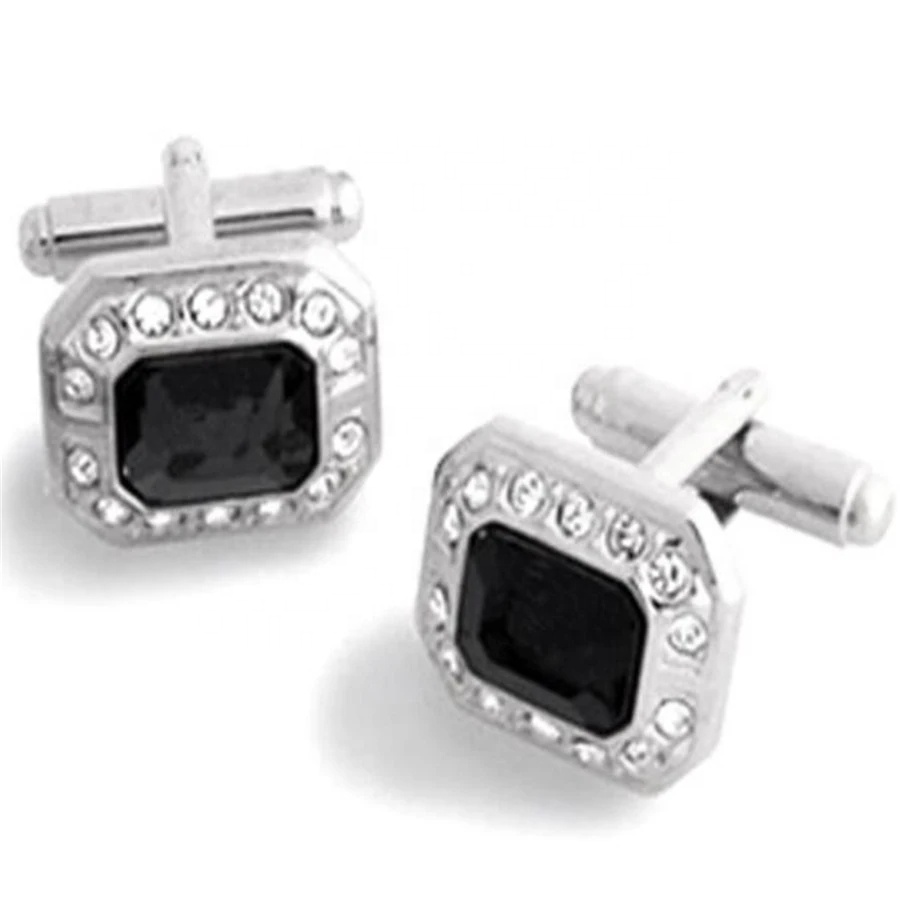 Cufflink Manufacturer Supplier Customised Logo Metal Cuff Links Men Cufflinks And Tie Clips Set