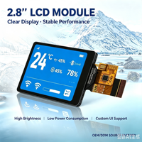 Modul Layar LCD TFT IPS 2,8 Inci dengan Kecerahan 1000 & Disipasi Panas yang Sangat Baik, Layar Luar Ruangan dengan Lampu Latar LED