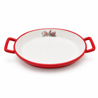 Service de vaisselle en mélamine motif écrevisses, série de plateaux bicolores rouge et blanc pour la cuisson des fruits de mer, utilisation en restaurant et buffet, certifié CE