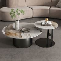 Table basse Pandora Rock Plate, style luxe léger, moderne et simple, durable, pour salon, appartement, combinaison de meubles de maison