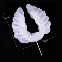 Engel Feder Flügel Kuchen Dekor Topper Flügel Cake Topper Dekoration für Hochzeit Geburtstag Weihnachts feier Valentinstag