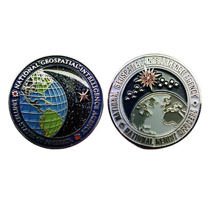 럭키 선물 하나님 우리는 오래된 동전 맞춤 골동품 오래된 금속 동전 새겨진 동전