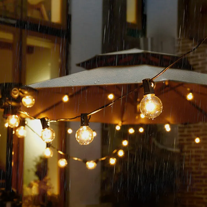 50/100Ft G40 dize ışıkları açık G40 Incadscent ampuller Cadena De Luces için noel motifli ışık dekorasyon dize ışık - Product Image 5