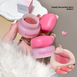 Gege Bear Mousse Lip-and-Cheek Dual-Use Cream Blush Lip Mud Natural No-Makeup Looks Multi-Use Long-Wearing Velvet Soft Mist. ครีมบลัชออนเนื้อมูส Gege Bear แบบใช้ได้ทั้งแก้มและปาก ให้ลุคธรรมชาติ ไม่เหมือนแต่งหน้า ติดทนนาน เนื้อกำมะหยี่นุ่มละมุน - Product Image 2