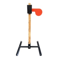 Ensemble de 2 cibles réactives en acier AR500 de 6"x1/4" pour tir en duo, kit de cibles de tir DIY pour stand de tir extérieur pour 9mm - Lot de 2
