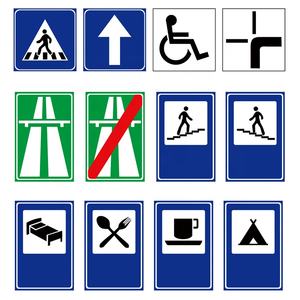 Estrada vermelha e branca Construção Tráfego Levou Sinal De Obras Rodoviárias Sinais De Segurança Cuidado Crianças Alumínio Em Branco - Product Image 4