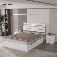 Offre Spéciale moderne king size ensemble complet de chambre à coucher meubles pour chambre à coucher meubles en bois luxe blanc ensemble de chambre à coucher king meubles