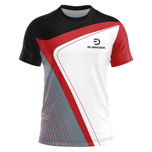 T-shirt a girocollo in poliestere 100% da <span class=keywords><strong>uomo</strong></span> all'ingrosso con stampa sublimata a manica corta con grafica t-shirt sportive per corsa da <span class=keywords><strong>Tennis</strong></span> - Product Image 2