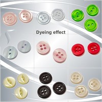 Kancing Resin Efek Mutiara Plastik Kecil Mewah 2 Lubang 4 Lubang dengan Logo Laser Kustom untuk Kemeja