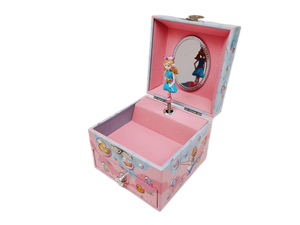 Boîte à musique Princesse Ballerine avec mécanisme à tiroir pour filles - Boîte à bijoux en MDF en bois à manivelle - Product Image 5