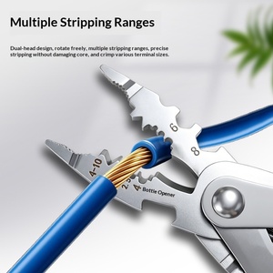 20 in 1 Multifunctional Outdoor Tool Pliers Wire <b>Stripping</b> Crimping Cutting Multiuse Hand Pliers - Product Image 4