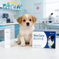 CPV/CDV/EHR/ANA 4-in-1 snelle testkit voor dierenartsen, hond, zeer gevoelig, hardloper, voor thuis/kliniek, gratis monster testkit
