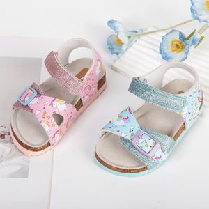 Mode antidérapant enfants respirant sandales à bout ouvert confortable plage enfants bébé semelle plate pantoufles décontractées - Product Image 1