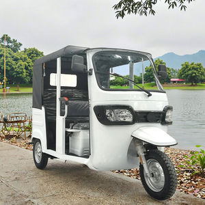 Triciclo <span class=keywords><strong>El</strong></span>éctrico Bajaj Auto <span class=keywords><strong>Taxi</strong></span> de 3 Ruedas para Pasajeros con Cabina Cerrada para 4 Pasajeros 60V - Product Image 4