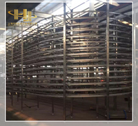 Torre di Raffreddamento Verticale a Spirale Salvaspazio ad Alta Capacità in Acciaio Inox SUS304 per Linee di Produzione di Pane e Prodotti da Forno