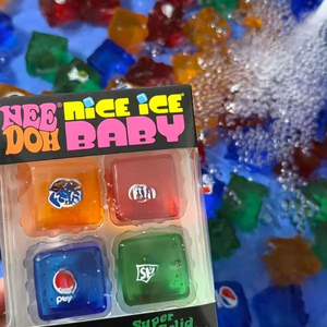 Popolare Set di 4 Giocattoli Squishy a Tema Soda Schyling Nee Doh, Mini Cubetti di Ghiaccio Sensoriali per Bambini, Regalo Antistress - Product Image 2