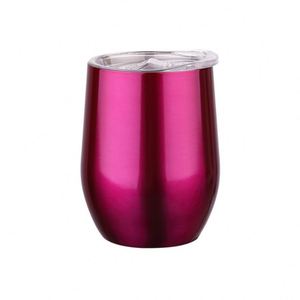 Sweat Free Powder Coated Surface Wine <b>Cup</b> With Lid 12Oz <b>Reusable</b> Eco Friendly <b>Cup</b> Corporate Giveaway Gift ASM09 - Product Image 4