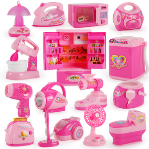 Ensemble de cuisine pour maison de jeu pour enfants, petits appareils électroménagers de simulation, machine à laver, balayeuse, jouets électriques pour filles - Product Image 2
