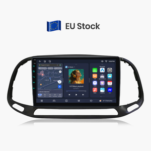 Radio para coche Junsun con unidad principal Android de 9 pulgadas y CarPlay inalámbrico para Fiat Doblo 2015-2019, reproductor multimedia con navegación GPS para coche - Product Image 1
