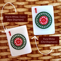 House Hearts, BLANC CHAUD : Ensemble de tuiles de Mahjong américain classique avec caractères traditionnels 1,2'' 166 pièces 2 couches Directement de l'usine