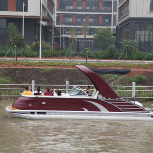 เรือยอชท์ไฟเบอร์กลาสสุดหรูสำหรับพักผ่อนหย่อนใจ พร้อมเครื่องยนต์ สำหรับการท่องเที่ยว ล่องเรือ และตกปลา กำลังลดราคา - Product Image 6