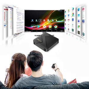 TV Box Android Película en línea Smart Wifi Set Top Box AU EU US Plug Control de Voz 4K - Product Image 1