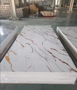 Chất lượng cao 4x8 feet trang trí Tấm UV <span class=keywords><strong>PVC</strong></span> UV tấm đá cẩm thạch nhựa <span class=keywords><strong>PVC</strong></span> tấm cứng cho phòng tắm khách sạn - Product Image 4