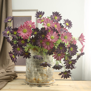 Flores Artificiales de Crisantemo Yihua, Decoración para el Hogar, en Colores Amarillo, Naranja, Blanco, Morado, Azul, Rojo y Color Pasta de Frijol - Product Image 3