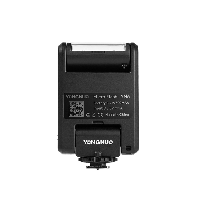 For YONGNUO YN6 Micro Mini Speedlite Compact External Camera Flash Light for Photography