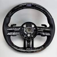 Volant de direction en fibre de carbone personnalisé HXHY pour Benz Mercedes AMG a B C E GLS GLA S C63 W205 W204 W213 2012-2021