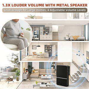 Timbre Inalámbrico <span class=keywords><strong>para</strong></span> Puerta, Silencio con un Clic, Transmisión de Larga Distancia, Alto Volumen con Múltiples <span class=keywords><strong>Tonos</strong></span> de Llamada - Product Image 2