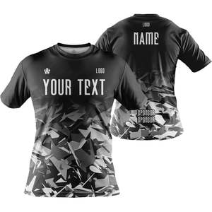 Camiseta Deportiva Personalizada Unisex de Manga Corta con Estampado de Camuflaje para Correr y Esports - Product Image 1